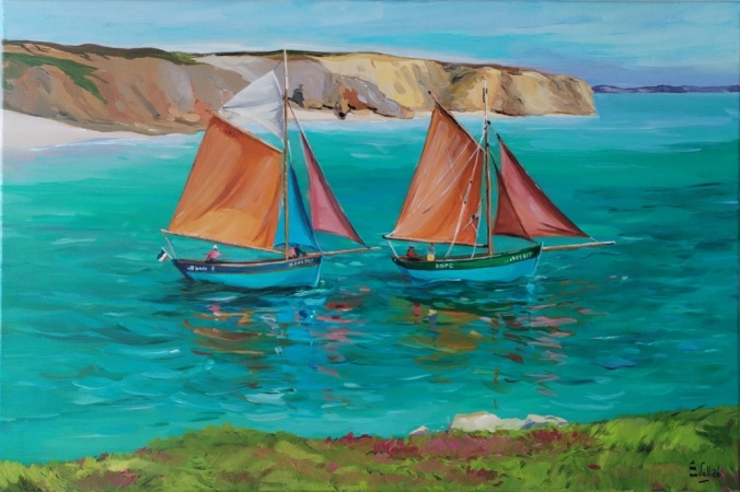 tableau peinture gréements Bretagne Finistère