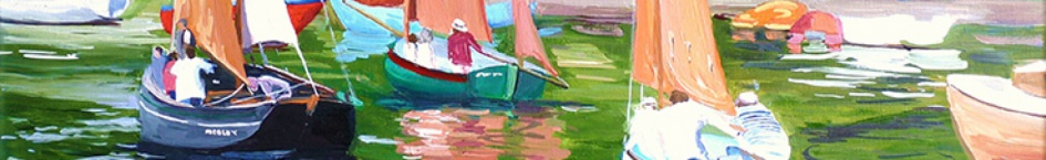 Tableau, peinture, Bretagne, La Descente de l'Aven 2