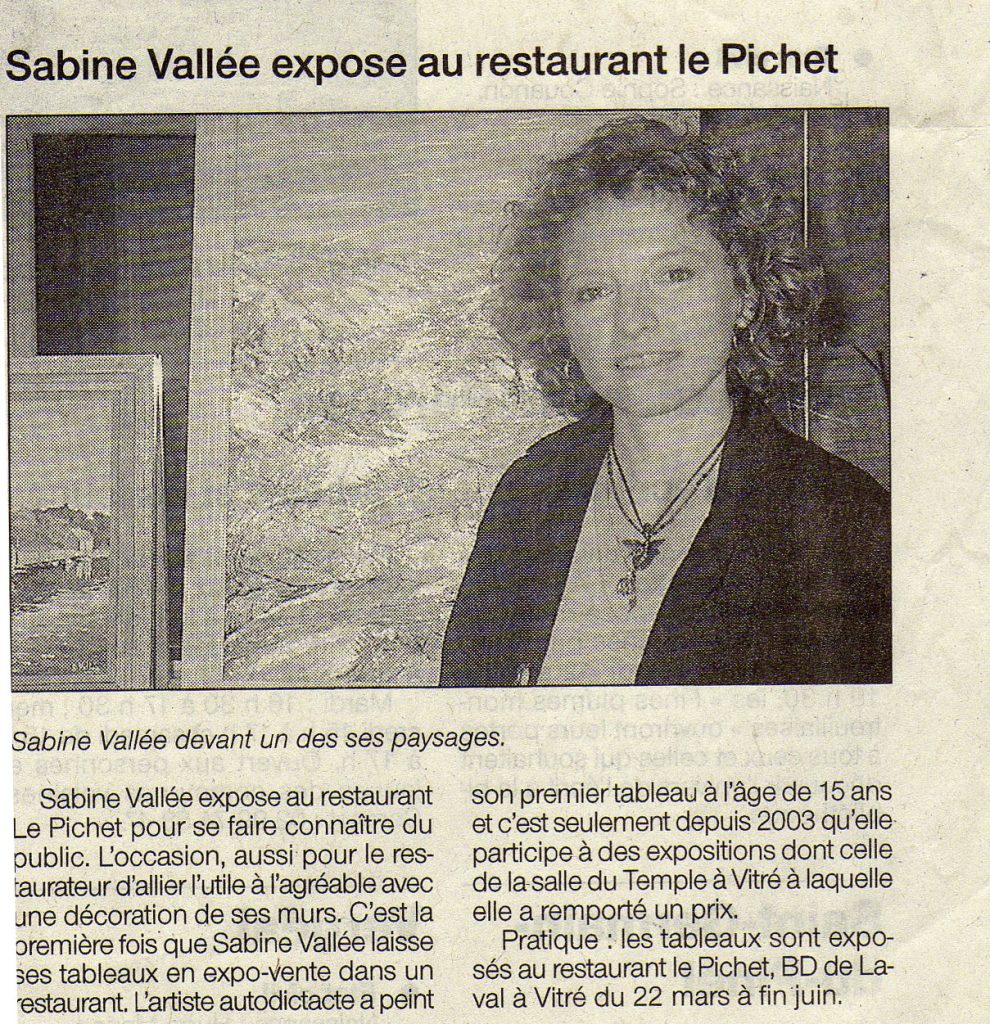 Apparition Sabine Vallée - Journal 3