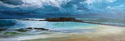 Tableau, peinture, Bretagne, Fort bloque