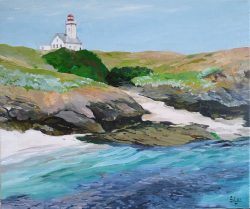 Tableau, peinture, Bretagne, La pointe des Poulains
