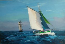Tableau, peinture, Bretagne, Krog E Barz