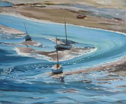 Tableau, peinture, Bretagne, Reflux