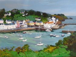 Tableau, peinture, Bretagne, Sauzon