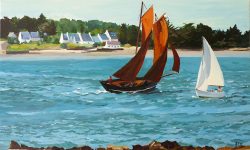Tableau, peinture, Bretagne, Sinagot