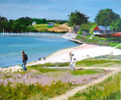 Tableau, peinture, Bretagne, Souvenirs de printemps