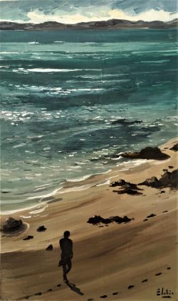 Tableau, peinture, Bretagne, Souvenir d'été