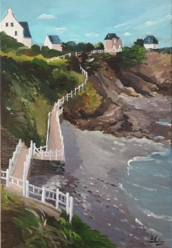 Tableau, peinture, Bretagne, St Quay Portrieux