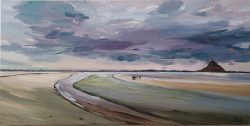 Tableau peinture mer Mt St Michel