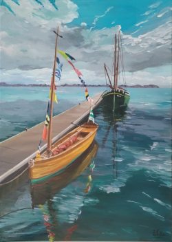 tableau peinture gréements Bretagne