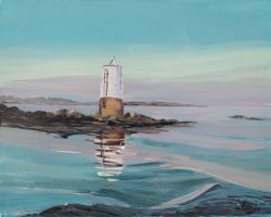 La balise et son reflet